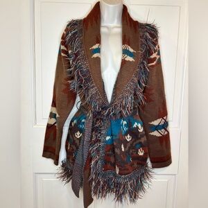 Idyllwind Multicolor Fringed Cardigan